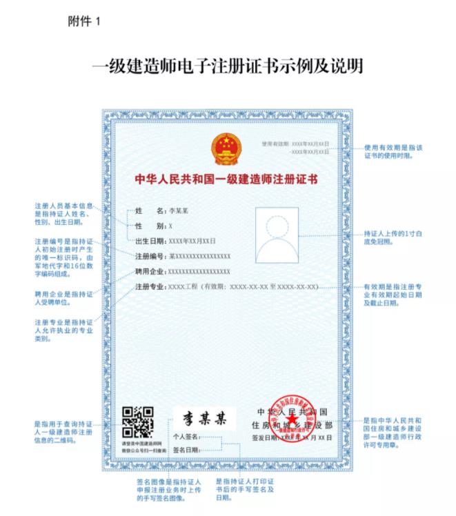 一級(jí)建造師實(shí)行電子證書，明年開始紙質(zhì)證書作廢